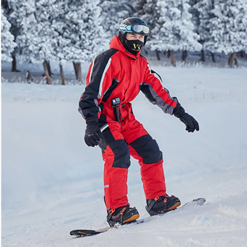 2018 الشتاء snowsuit تزلج الدعاوى للرجال الثلوج التزلج المعطف معزول بدلة تزلج الدافئة وزرة للماء على الجليد رجل تزلج القماش