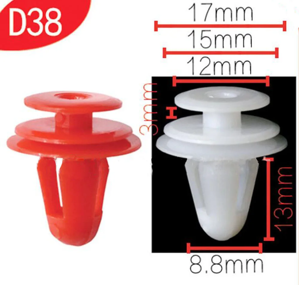 100 pieces Car Door Panel Clip Buckle Car Interior Clip Accessories