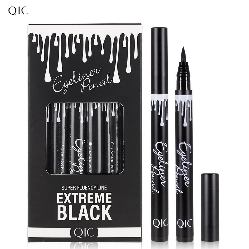 

2019 New 1 Pc Black Waterproof Eye Pencil Cosmetic Fast-dry Not Blooming Eyeliner Pen Women Lady Makeup Cosmetic Tools TSLM2