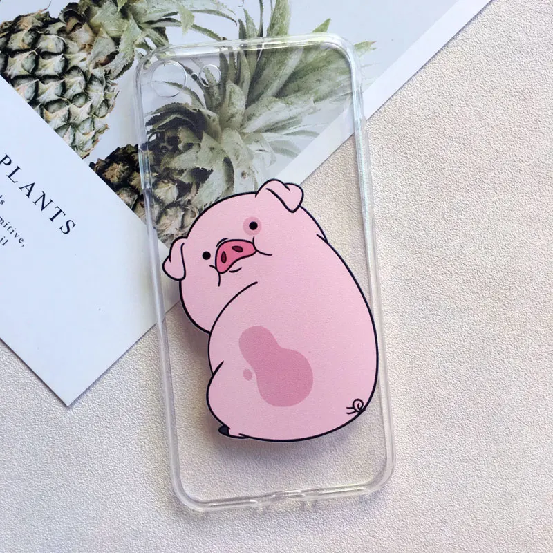 Милый чехол для телефона с рисунком из мультфильма Гравити Фолз Waddles the Pig Для iphone 11 pro X XR XS MAX 6 6S 8 7 Plus 5 5S SE 4 4S силиконовый чехол из ТПУ