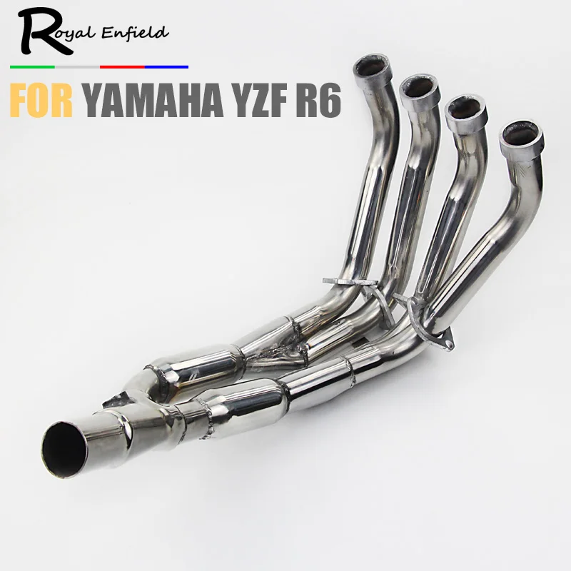 YZF-R6S Mini 8 Stainless Round Muffler Exhaust 03-05 06 07 08 09 Yamaha YZF-R6 