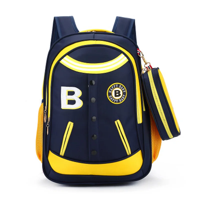 Водонепроницаемые Детские школьные ранцы для мальчиков и девочек большой емкости школьные сумки рюкзак для начальной школы Mochila Infantil - Цвет: Yellow