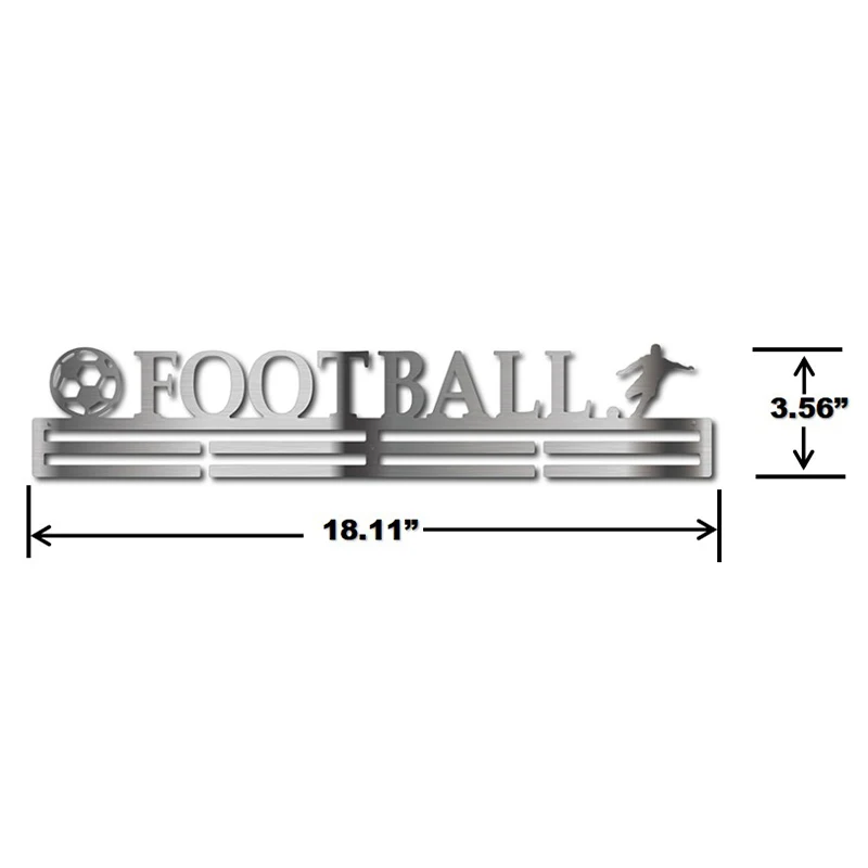Вешалка для футбольной медали из нержавеющей стали, вешалка для футбольной медали
