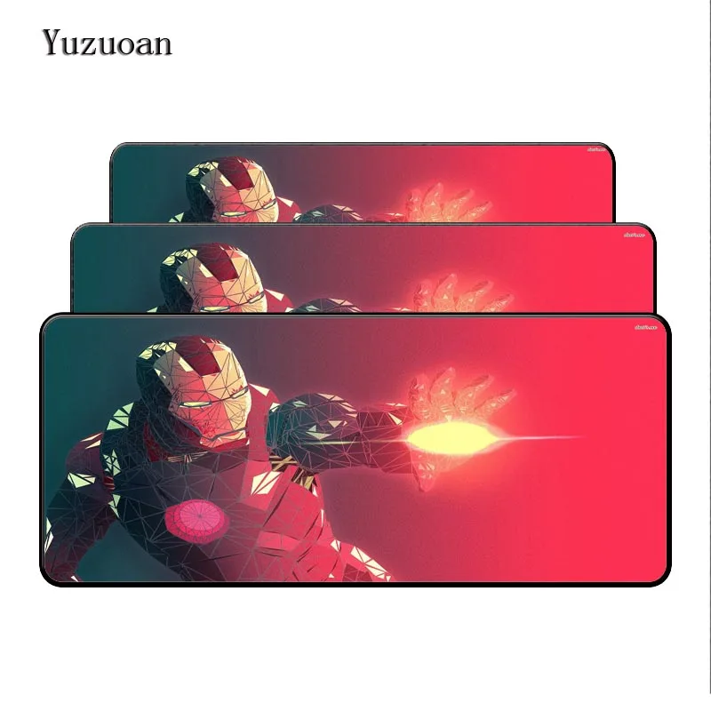 Yuzuoan 900*400*5MM large Mats Rubber Mat Overlock Edge Gaming Mouse Pad Mat XL Big Desk office wor