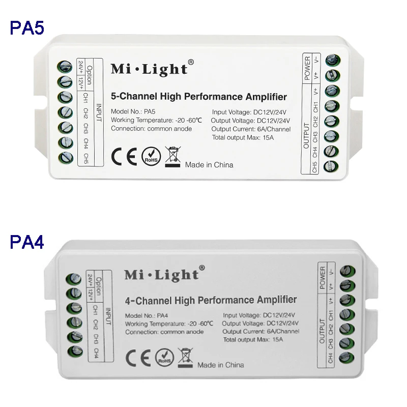 Контроллер серии усилителей Miboxer PA4/PA5 12 В 24 15 А 4 канала 5 каналов и все