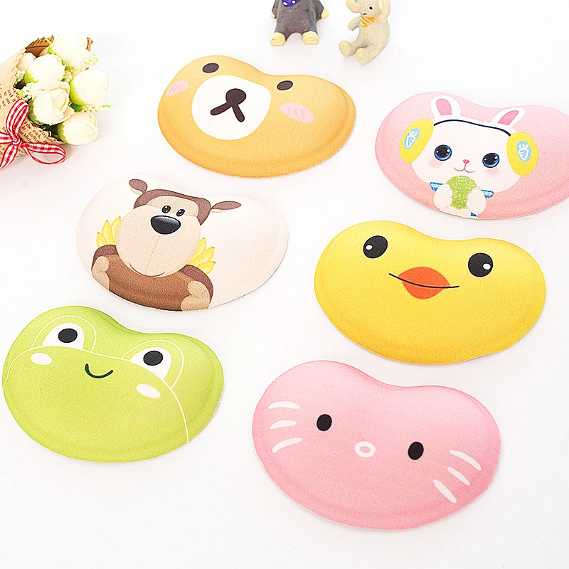 

Owl Frog Bear Animal Mouse Pad Gel Silicone Mat Comfort Wrist Rest Mousepad Desk Micemat Hearted-shaped Pad