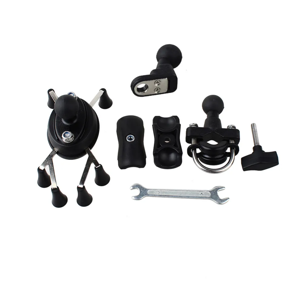 Universal Adjustable Motorcycle Bike Bicycle Phone Holder Shockproof Handlebar Mount For Samsung Iphone 6 6s 7 Plus 8 GPS H