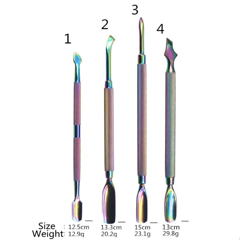 1 шт. двухсторонний корректор канавок для ногтей кутикулы пушер треугольный стержень УФ удаление лака Педикюр Маникюр Инструмент для ногтей