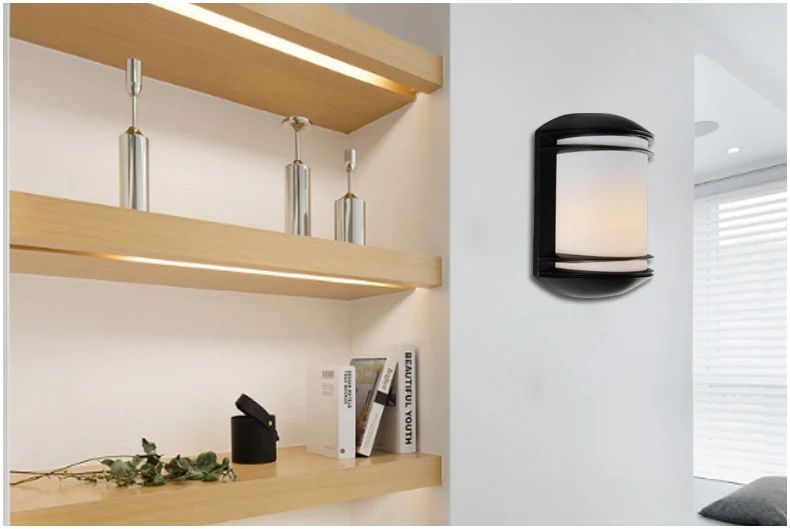 Lâmpada de Parede ao ar Conduziu a Luz da Parede do Jardim Livre Impermeável Arandela Pátio E27 Villa Varanda 12 w Interior Luz Ip65 Ac90-260v 17 Luminárias de parede externas