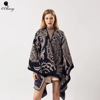 

Poncho Feminino Inverno Cardigan Cape Women Scarf Winter Warm Cachemire Luxury Brand Wool Scarves Shawls Wraps Pashmina