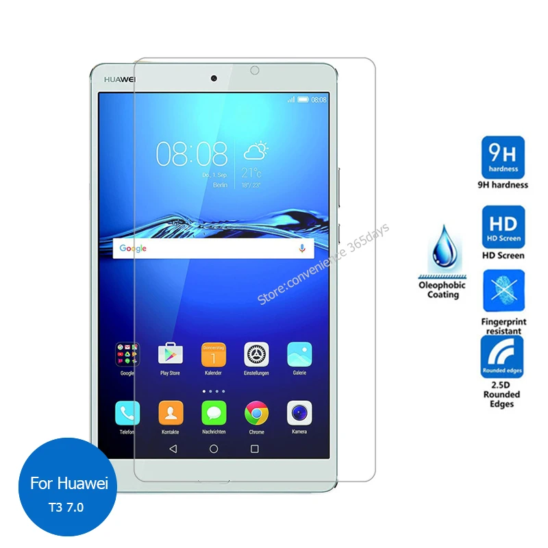 

For Huawei Mediapad T3 7.0 Tempered Glass Screen Protector 9h Safety Protective Film on Mdeia pad T 3 7 Wifi BG2-W09 BG2 W09