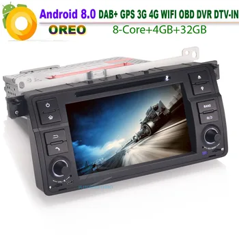 

Android 8.0 DAB+ Car Stereo GPS Radio RDS BT DVD SD CD Satnav Car GPS Navigation player for BMW E46 318 320 325 M3 Rover75 MG ZT