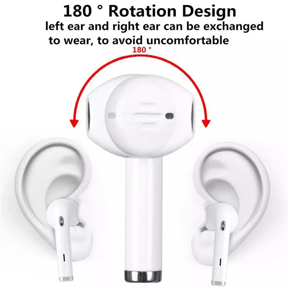 Mini TWS I8 Bluetooth Earphone Twins Wireless Earbuds With Mic Headset For Samsung Galaxy S8 Xiaomi iPhone 8 7 X Huawei Meizu LG (6)