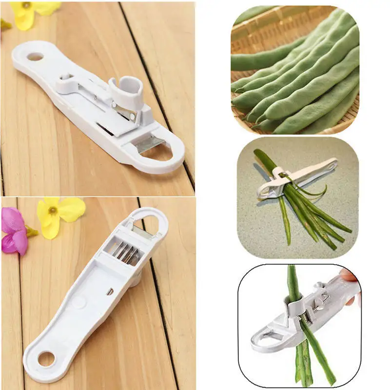 French Green Bean Getter Vegetable Runner Slicer Cutter Stringer