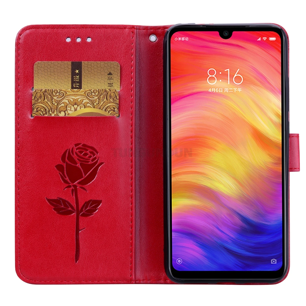 Роскошный кожаный флип чехол в стиле ретро для XiaoMI RedMi Note 7 Pro бумажник с
