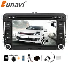 Eunavi 2 din 7 inch Car DVD player Car Radio GPS for VW GOLF POLO JETTA TOURAN MK5 MK6 PASSAT B6 with stereo,bluetooth,swc,FM/AM