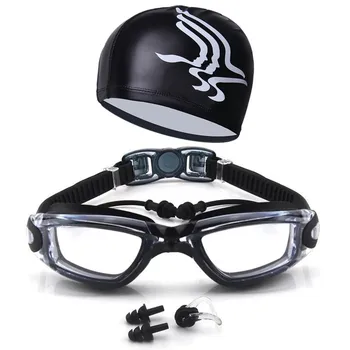 

Myopia Swimming Goggles Anti-fog UV Silicone Diving Glasses With Earplug for Men Kids Eyewear Swimming Pool Swimwear Women