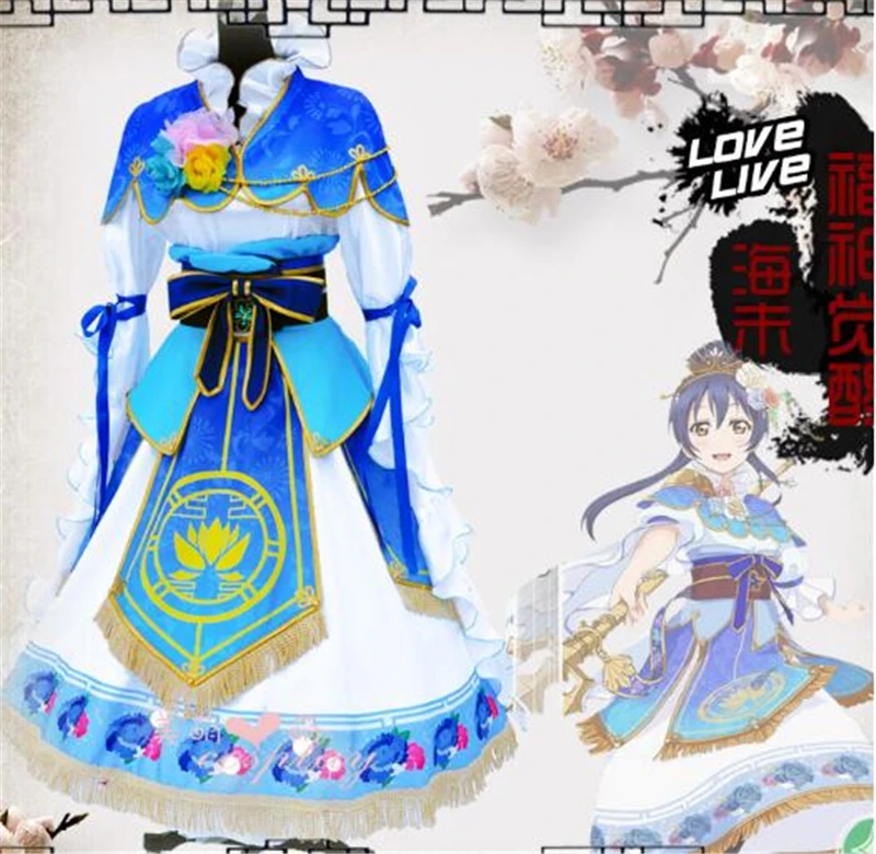 

Love Live Kotori Umi Eli Nozomi All Members Shichifukujin Awaken Ancient Style Dress Cosplay Costume Dress Custom-Made A