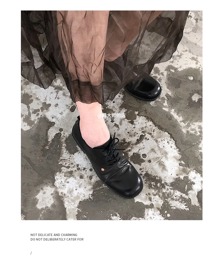 Брендовые винтажные туфли из натуральной кожи на шнуровке; туфли-лодочки с круглым носком; оксфорды в консервативном стиле; дизайнерские туфли на низком квадратном каблуке в стиле ретро; черные туфли-лодочки
