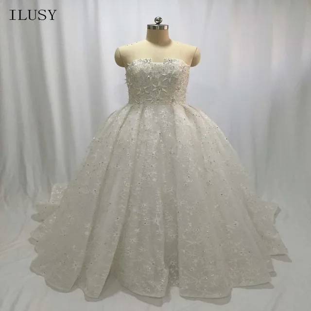 bling wedding dresses