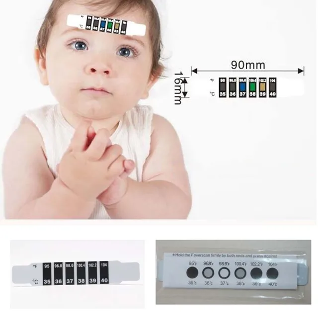 4Pcs/Lot Baby Care Forehead Thermometer LCD No Mercury Digital Celsius