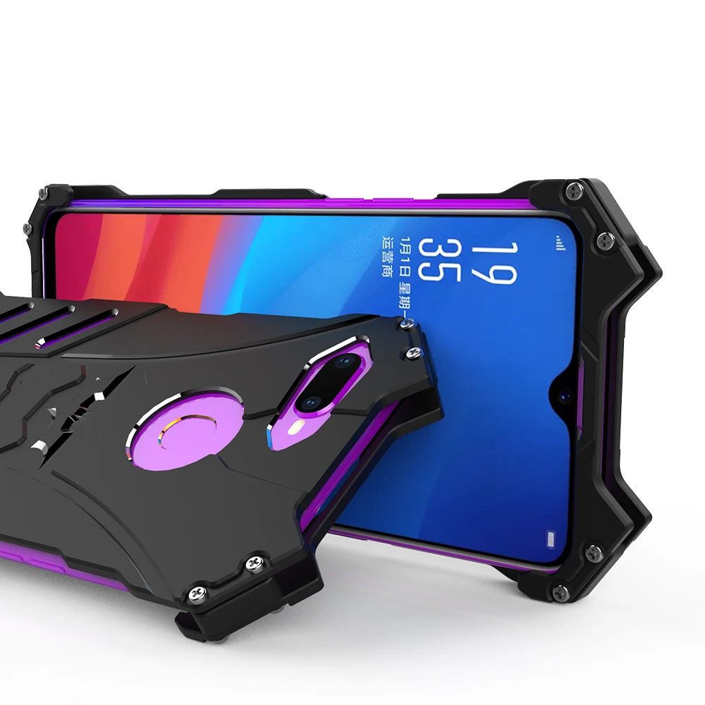 R JUST ультратонкий металлический алюминиевый чехол для OPPO A7X R17 R15 R11 R9s