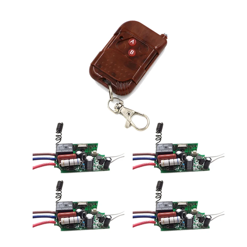 Good Price Manual Wireless Smart Remote Control Switch and 4 pcs Receiver AC220V 315/433MHZ