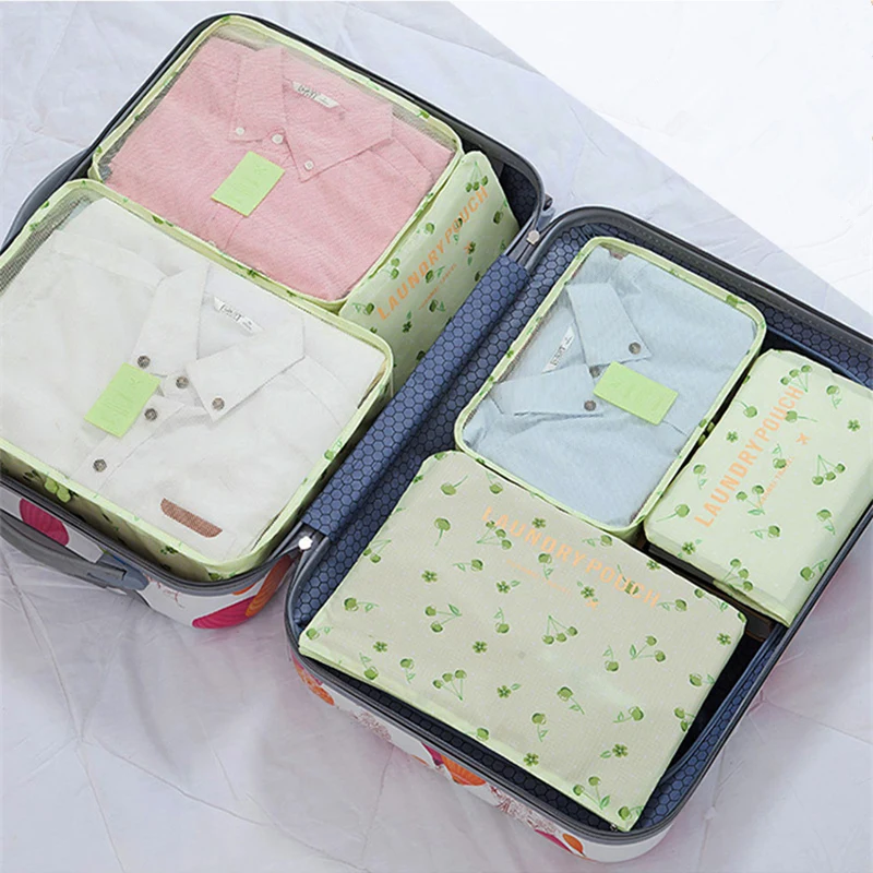 New 6PCS/Set Large Travel Mesh Bag In Bag Luggage Organizer Packing Cube For Clothing Suitcase Finishing Kit Travel Accessories New 6PCS/Set Large Travel Mesh Bag In Bag Luggage Organizer Packing Cube For Clothing Suitcase Finishing Kit Travel Accessories