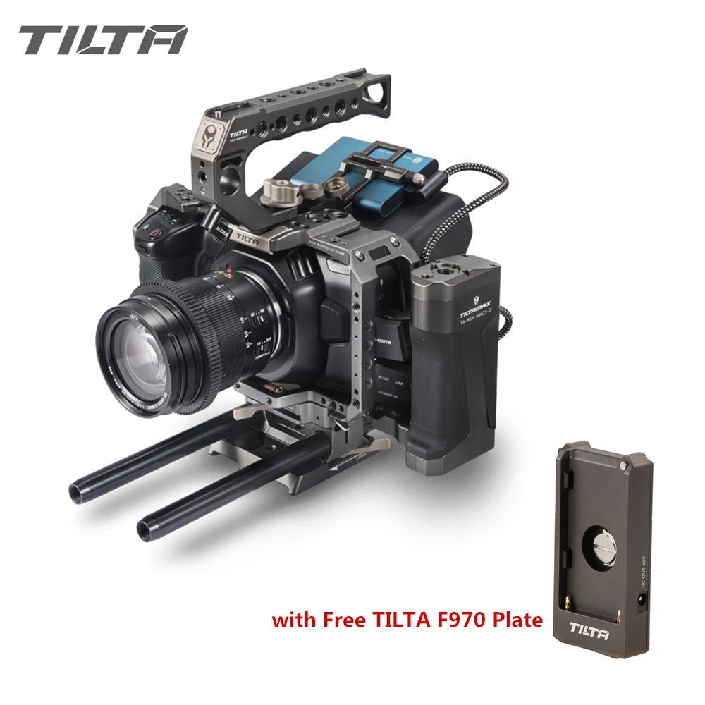 Клетка для камеры Tilta BMPCC 4K 6K с полным держателем SSD накопителя верхней ручкой