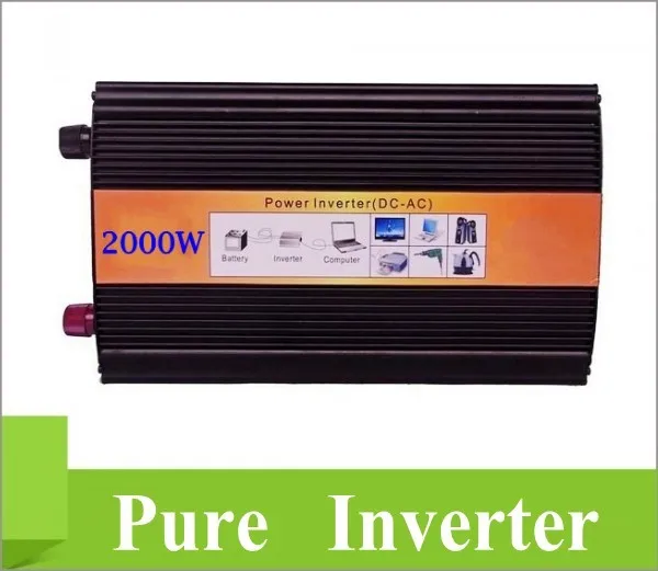 

2000W 24VDC 110V/120V/220V/230VAC 50Hz/60Hz Peak Power 4000W Off-grid Pure Sine Wave Solar Inverter or Wind Inverter