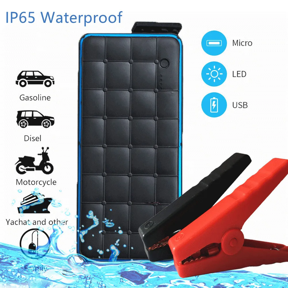 

2019 Car jump Starter 1000A 12V Petrol 8.0L Diesel 6.0L Portable power bank charger for car battery starting device waterproof