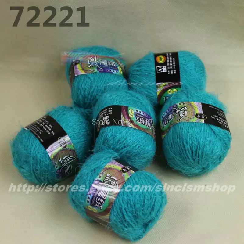 6 мотков x 50 г мягкие ресницы ручной Вязание Пряжа Spring Green 722-21 | Дом и сад
