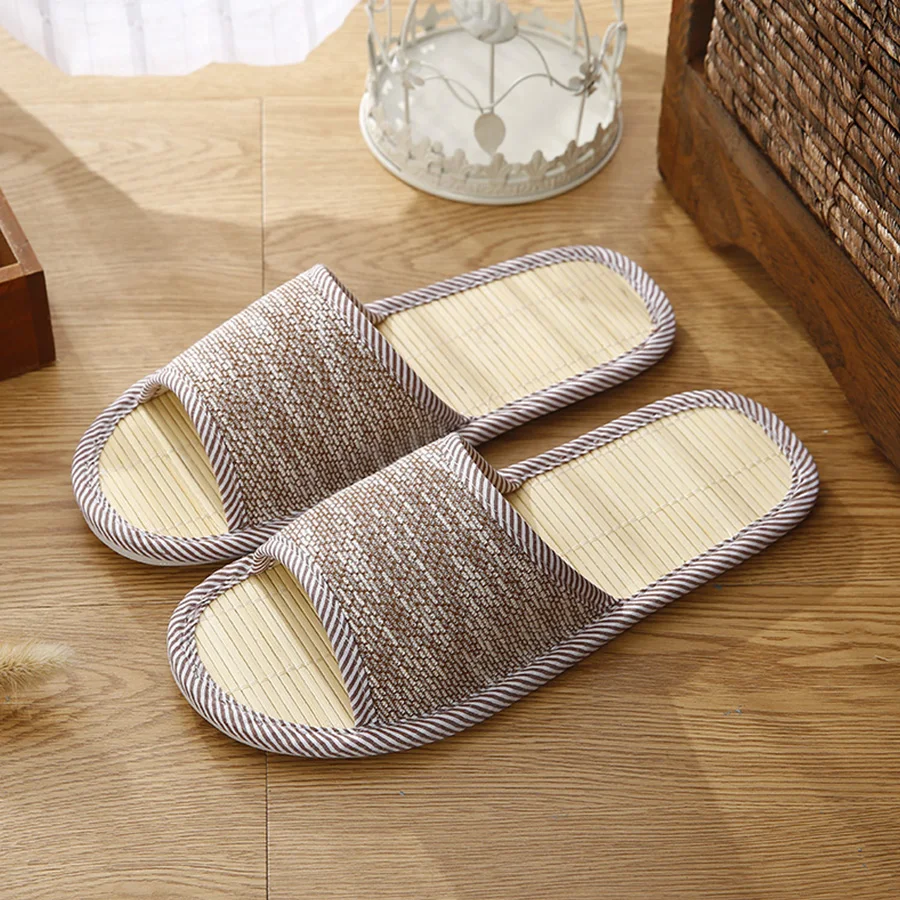 LCIZRONG Autumn Men Home Hemp Slippers Bamboo Insole Slides For Man Fashion Indoor Large Size Couple Floor Shoes House Slippers LCIZRONG Autumn Men Home Hemp Slippers Bamboo Insole Slides For Man Fashion Indoor Large Size Couple Floor Shoes House Slippers