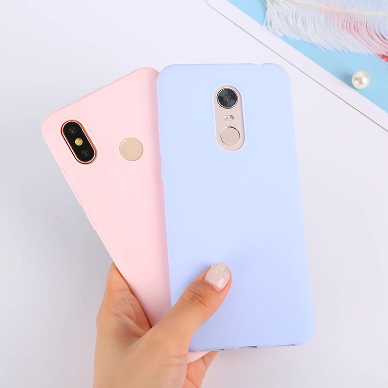

Color TPU Silicone Case For Xiaomi Redmi Note 5 6 7 Pro Redmi 6 Pro 6A 5Plus Frosted Matte Case For Xiaomi Mi 8 SE Mi A2 Lite A1