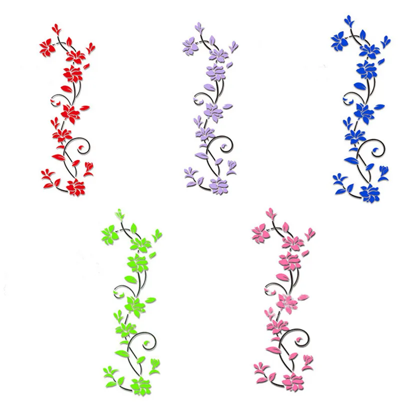 

HOT DIY Vaas Bloem Boom 3D Muurstickers Decal Home Decor Wallpapers Voor Livingrooms Keuken Decoraties