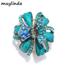 Винтажные стразы, заколки для волос, антикварный с бронзовым покрытием, классические аксессуары для волос для женщин