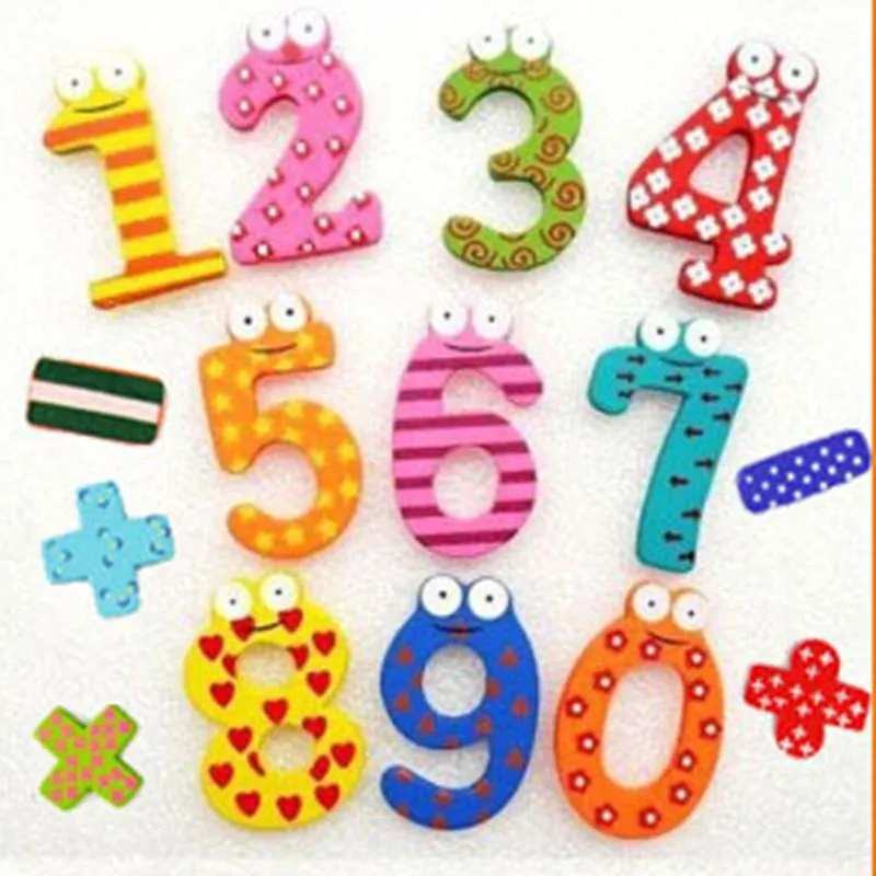 

Number Wooden Fridge Magnets Refrigerator Magnets Souvenir Bright Colors Home Decor Kitchen Gadgets Best Birthday Gift for Kids