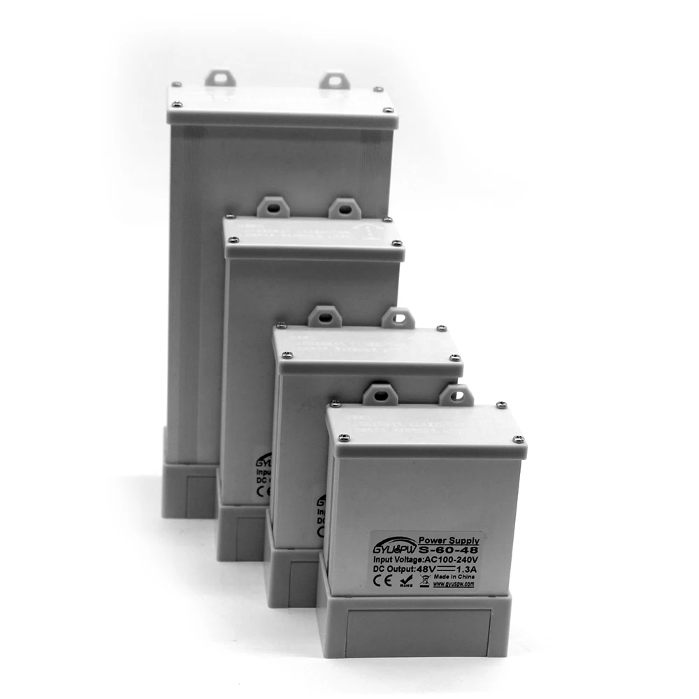 Непромокаемые Трансформаторы освещения DC12V DC24V DC36V DC48V 48W 60W 72W 100W 120W 150W 180W 200W 300W 350W