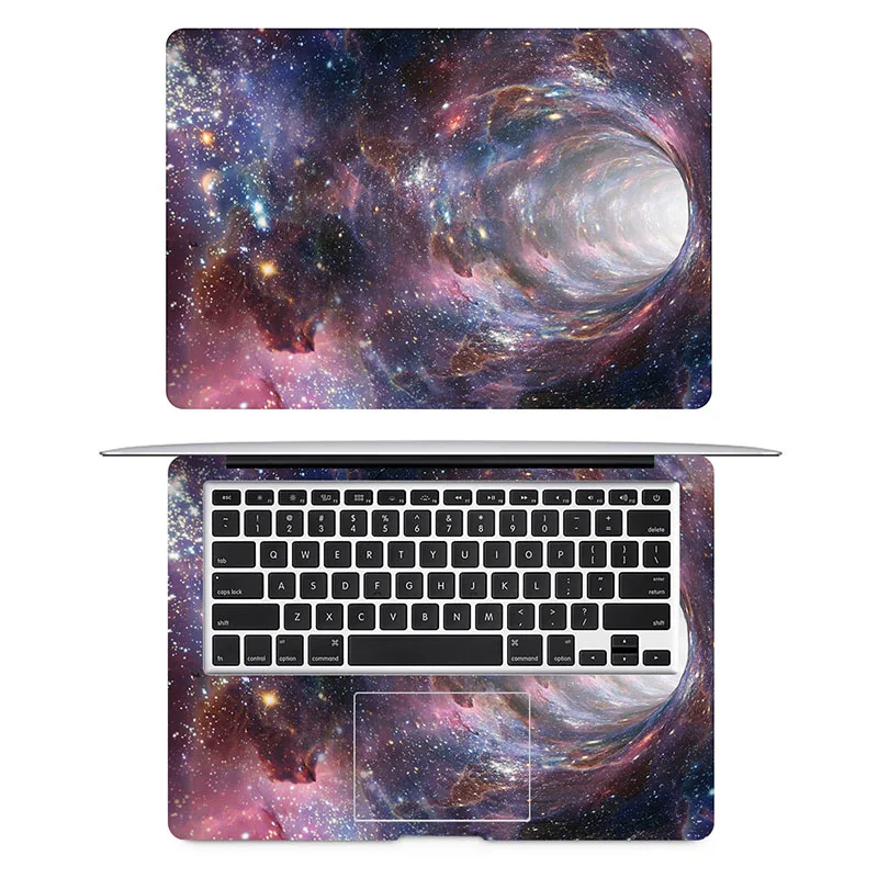 Вселенная червоточина наклейка для ноутбука Macbook Стикер Pro Air retina 11 12 13 15 дюймов Mac hp защитный ноутбук полное покрытие кожи - Цвет: AC side