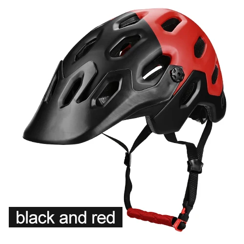 INBIKE, 25 вентиляционных отверстий, велосипедный шлем для горного велосипеда, цельный, литой, велосипедный шлем для горного велосипеда, безопасная Кепка для мужчин и женщин, велосипедный шлем CB-29 - Цвет: Black-Red