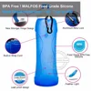 WALFOS grado alimenticio 500 ML creativo plegable silicona bebida deporte botella de agua Camping viaje plástico bicicleta botella ► Foto 2/6