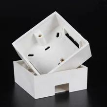 Переключатель Панель поверхностного монтажа площади углами нижней части окна 86 Тип настенный выключатель гнездо Box 86*86*33 20 штук