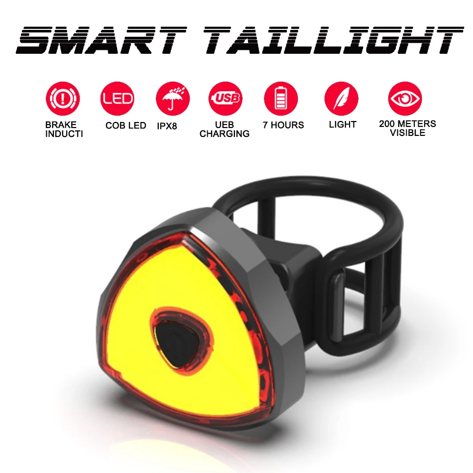 Top WorthWhile Smart Bike Rear Light LED COB Brake Sensing Taillight Cycling Flashlight for Bicycle Accessories USB Rechargeable 6 Top WorthWhile Smart Bike Rear Light LED COB Brake Sensing Taillight Cycling Flashlight for Bicycle Accessories USB Rechargeable 6