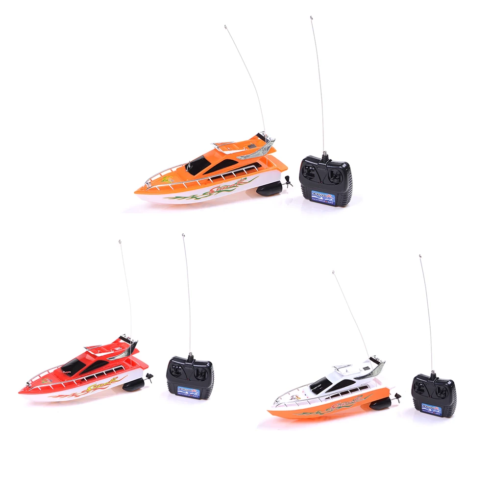 RC Boat Ship RC Boat High Speed Remote Control Boats Electric Plastic Waterproof Toys Model Ship Sailing for Chirldren