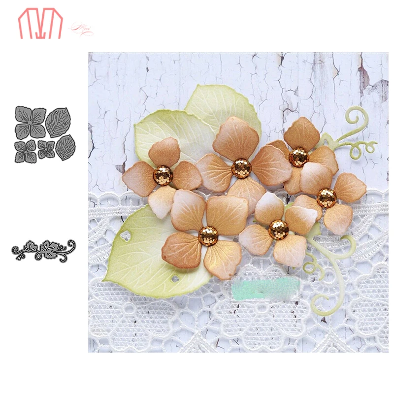 

Mai Flower and Leaf Metal Cutting Dies Stencils for DIY Scrapbooking photo album Decorative Embossing DIY Paper Cards