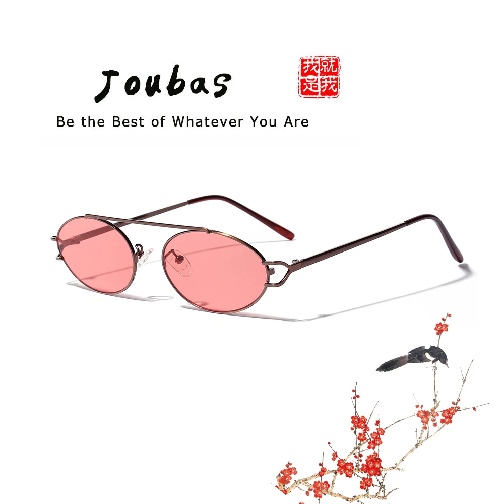 

Joubas Steampunk Sunglasses 2019 For Women/Men Small Frame Retro Vintage Sun Glasses Oval Punk Festival Shades Brand Designer 99