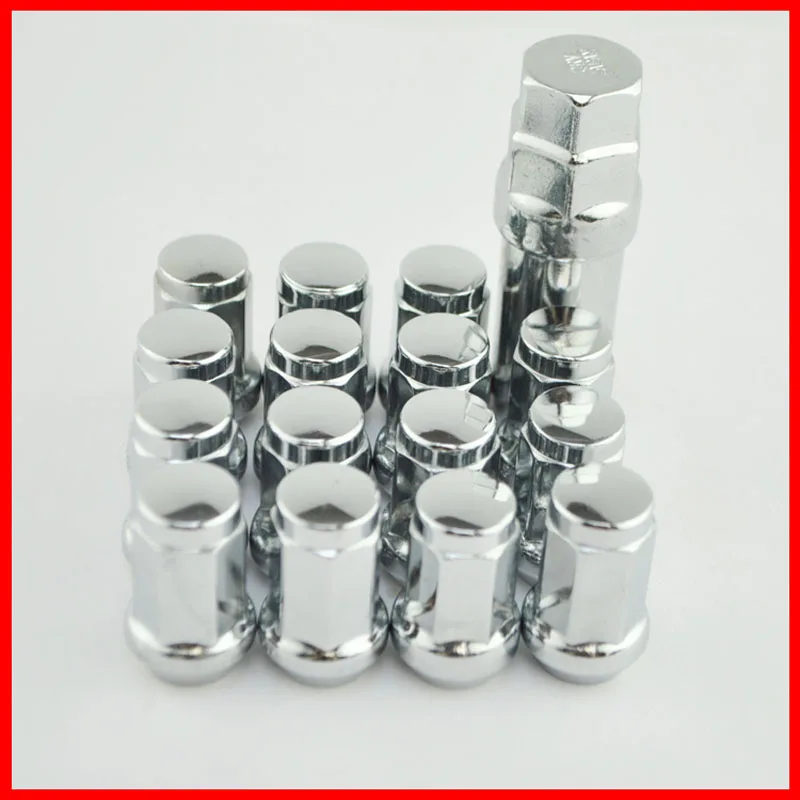 

16 Pieces 12x1.25 Tuner Wheel Locking Kit Acorn Style Lug Nuts Key FORGED CLOSED ENDED aluminum Conical Seat Wheel nuts