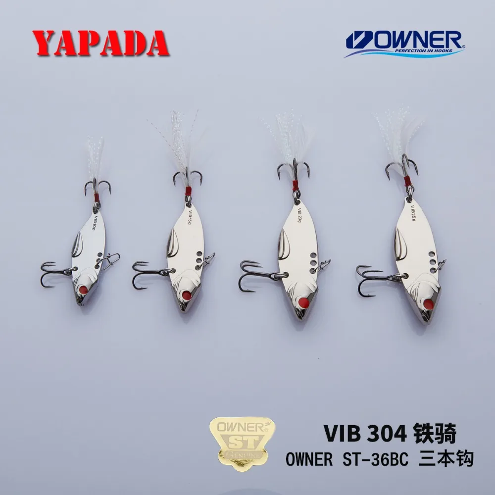 YAPADA VIB 304 стальной батальон 20 г/25 г 62 65 мм усиленный тройной крючок перо