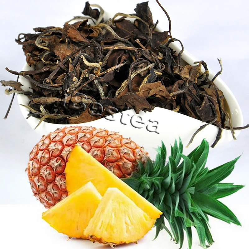 

100g,Pineapple Flavor White Tea,White Peony, Natural Fruit Tea,Baimudan, reduce blood press tea,CTX009
