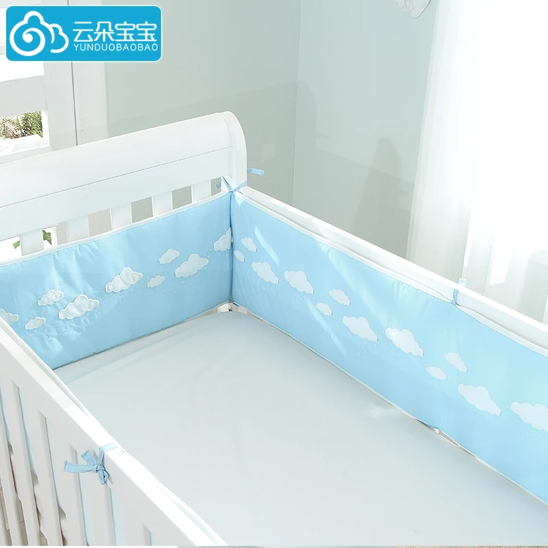 Супер мягкий хлопок Детские кроватки бамперы постельное белье узор детские постельные принадлежности наборы кровать Детская Безопасность Детские кровать с загородкой листы новорожденный бампер
